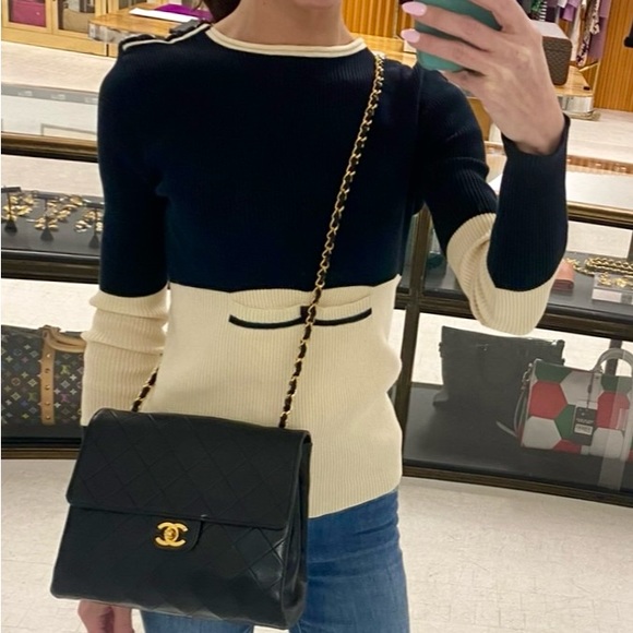 Chanel Sport Vintage 08P ribbed long sleeve top - Picture 3 of 16